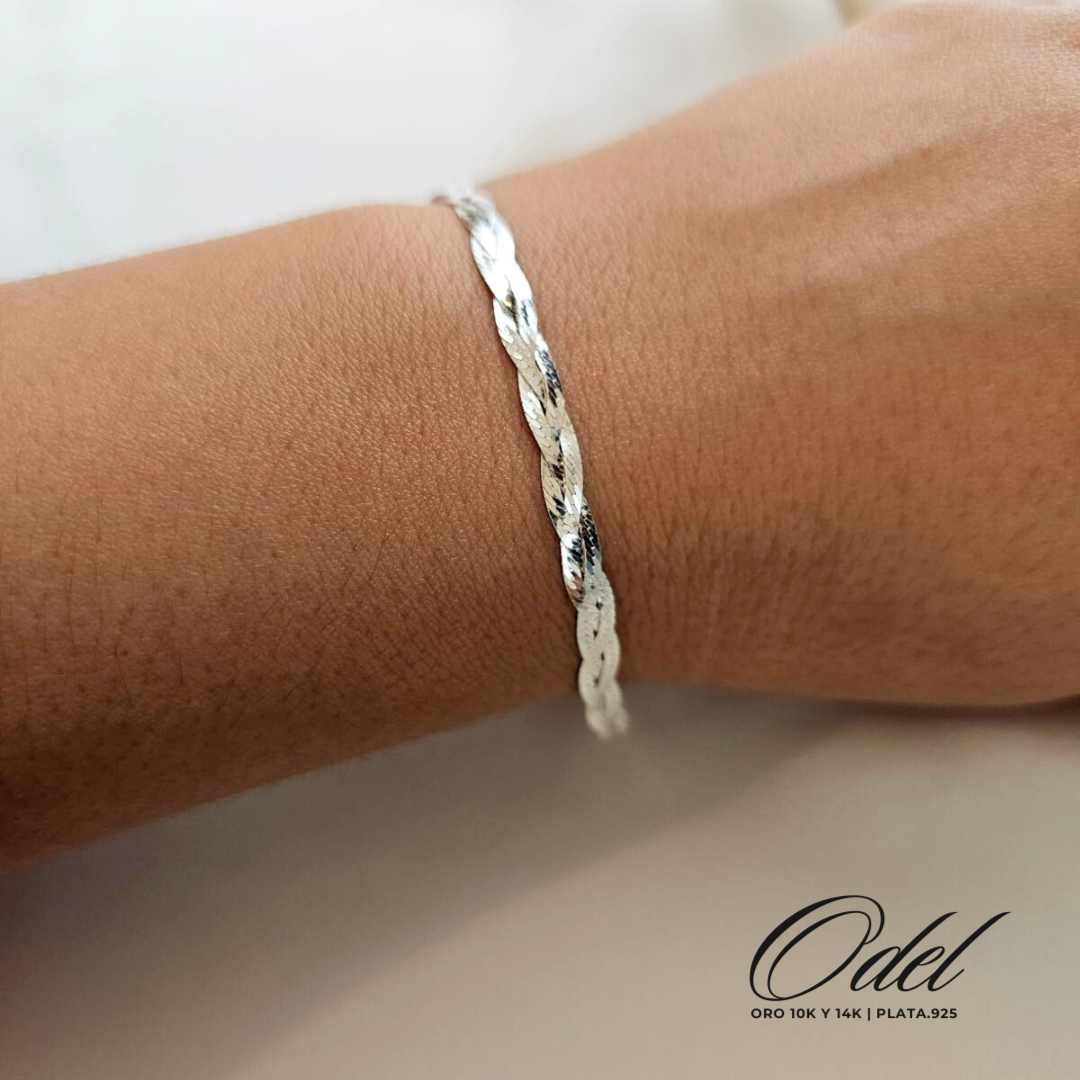 Pulsera Trenzada - Plata .925