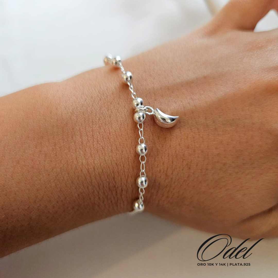 Pulsera Plata .925 - Dije Luna